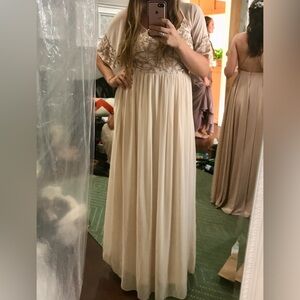 ASOS Embroidered BooHoo gown